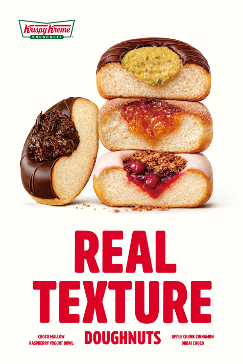 크리스피크림 도넛, '두바이 초코&리얼 텍스처' 신제품 4종 출시
