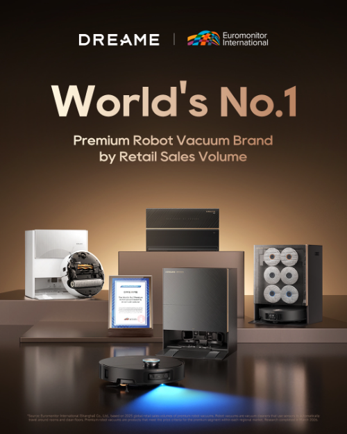 드리미, 프리미엄 로봇청소기 글로벌 판매량 1위 기록