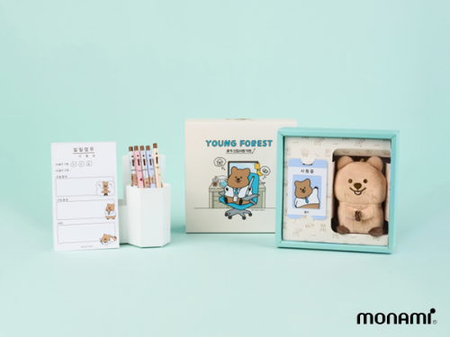 모나미 영이의 숲 캐릭터 협업 볼펜 키트 출시