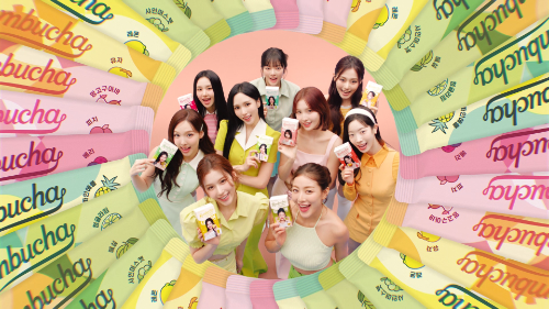 티젠, 트와이스와 함께한 콤부차 광고 캠페인 공개