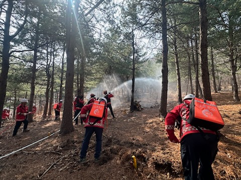 경기도, 수리산서 산불 대응 합동훈련 / 경기도