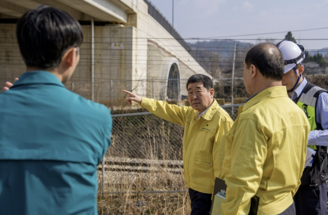 이재영 군수 현장 점검 사진