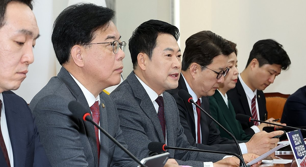 국민의힘 최고위원회의, 발언하는 장동혁 대표(사진=연합뉴스)