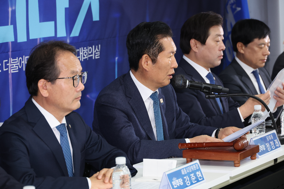 발언하는 정청래 대표(사진=연합뉴스)