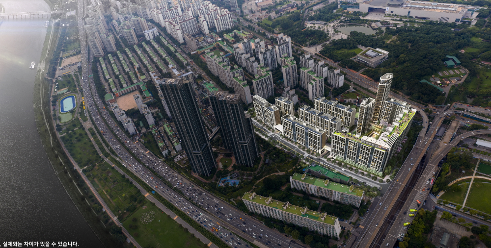 이촌 르엘 조감도.