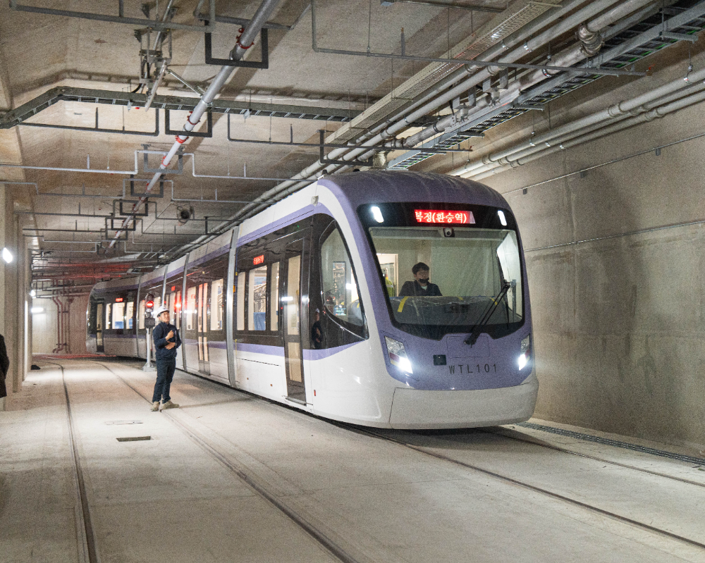 위례선(트램) 현장 안전점검.(사진=TS)