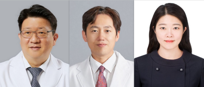 (왼쪽부터) 정민성, 차지환, 박보영 교수. 사진=한양대병원