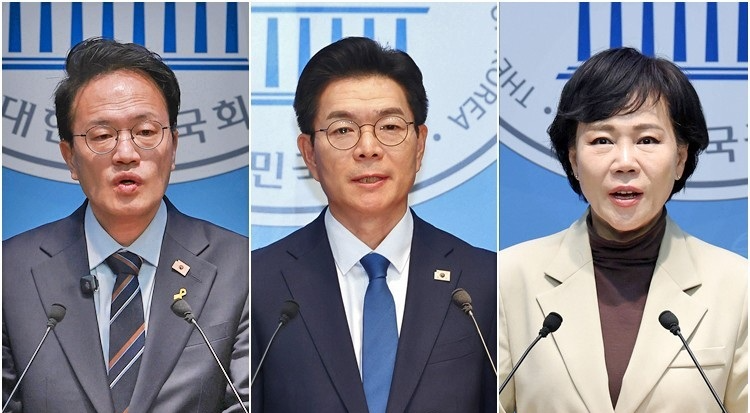 박주민·정원오·전현희 더불어민주당 서울시장 본경선 후보(사진=연합뉴스)