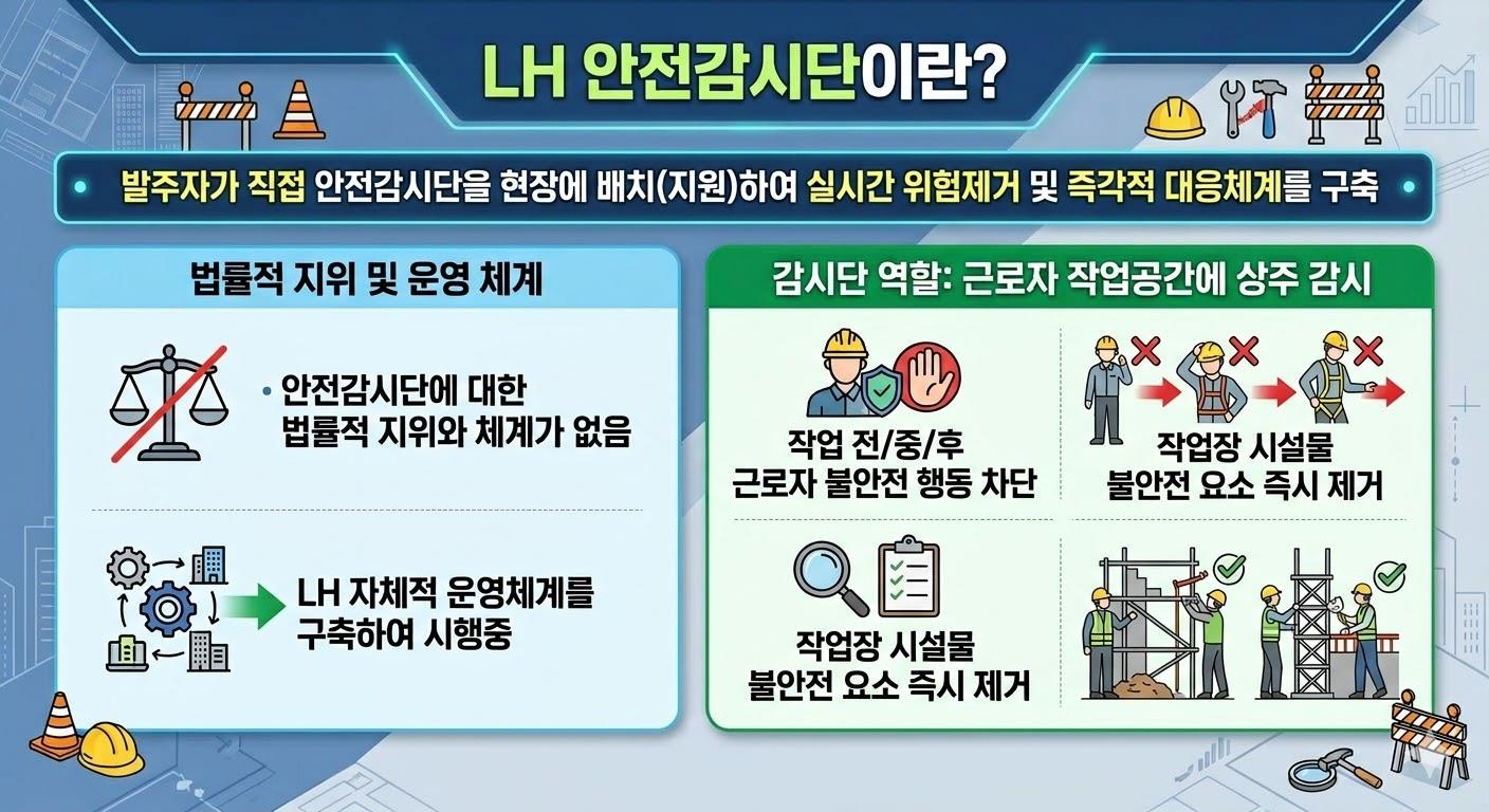 “건설재해 근절”…LH, 건설현장에 안전감시단 본격 배치