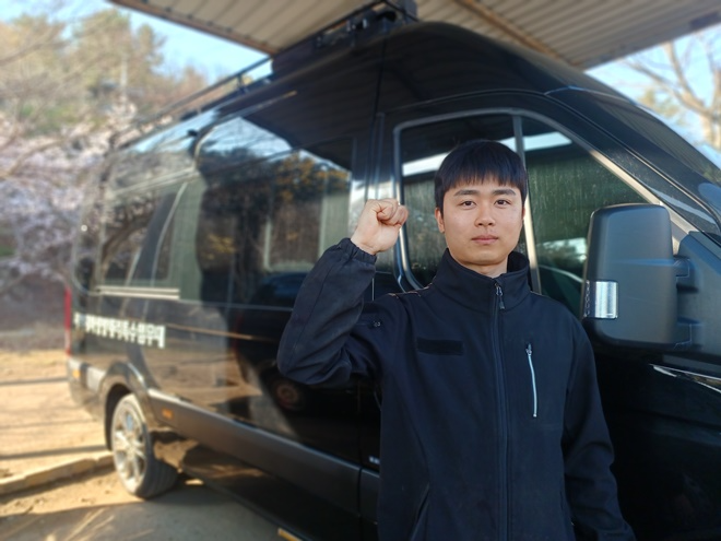 화제의 주인공 조지훈 군무원.(사진제공=육군 제53보병사단)