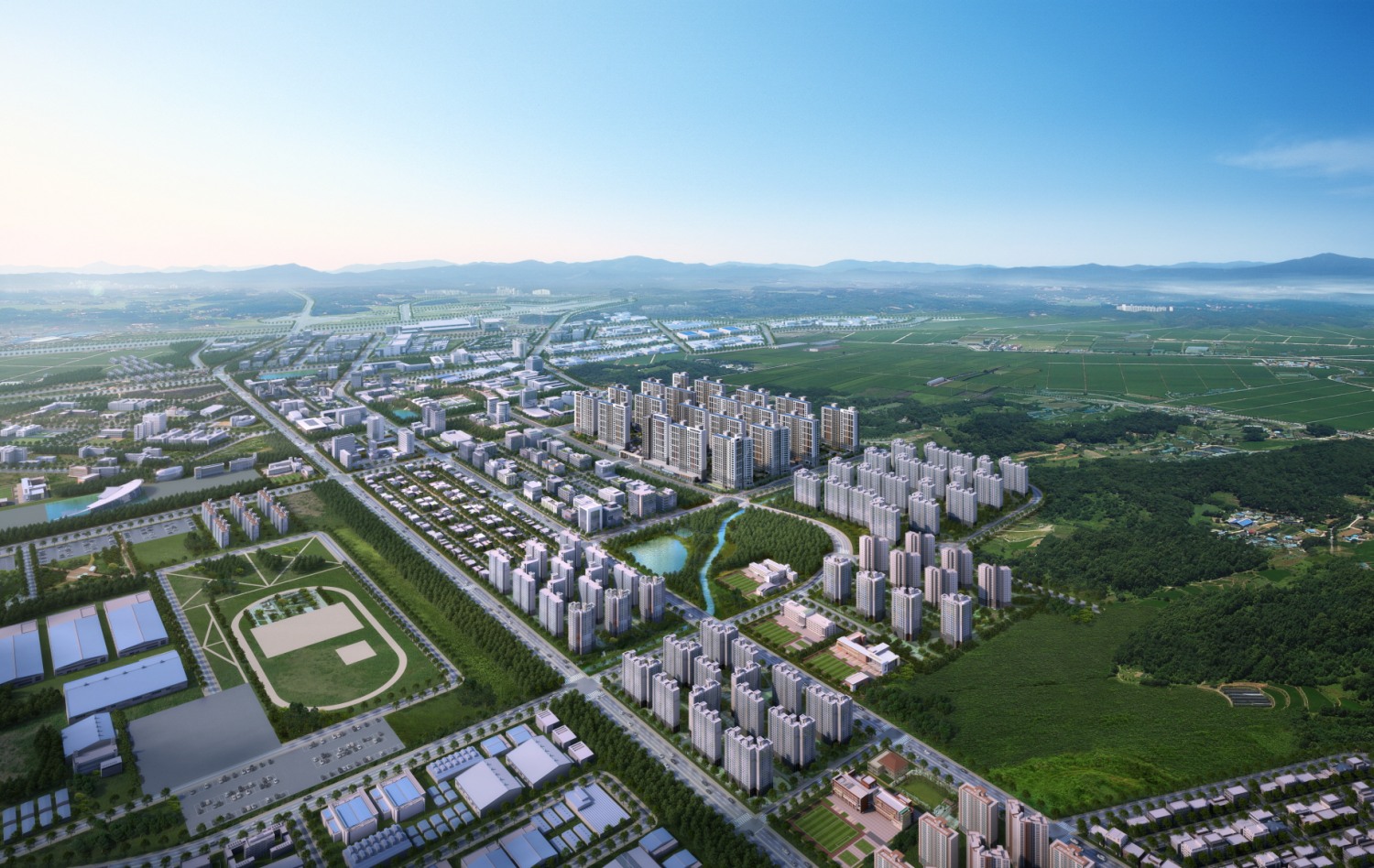 첨단3지구 광역조감도.