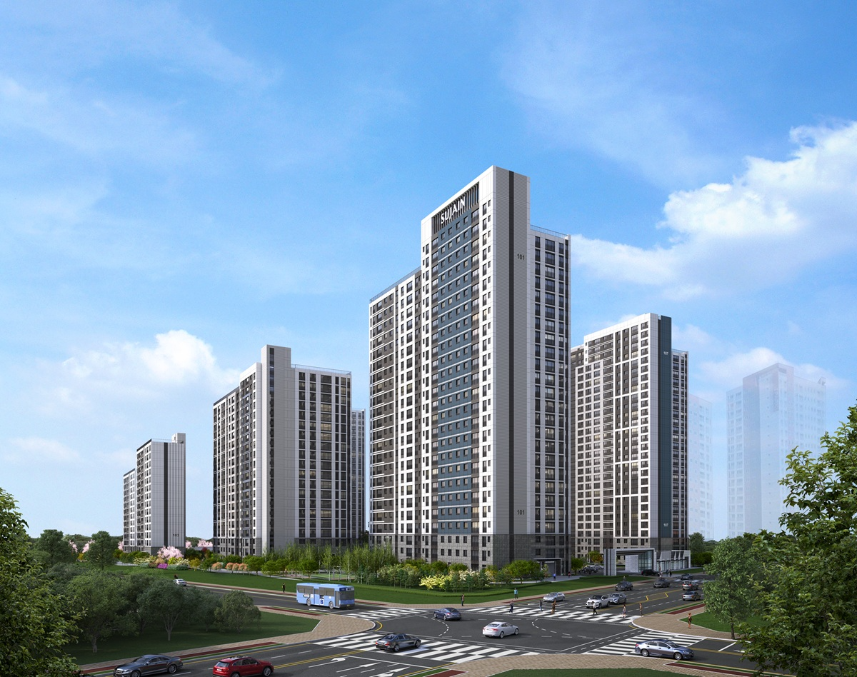 풍무역세권 수자인 그라센트 2차 투시도.(사진=BS한양)