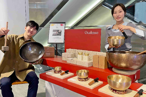 갤러리아백화점, 명상 도구 싱잉볼 브랜드 오감소 팝업 운영