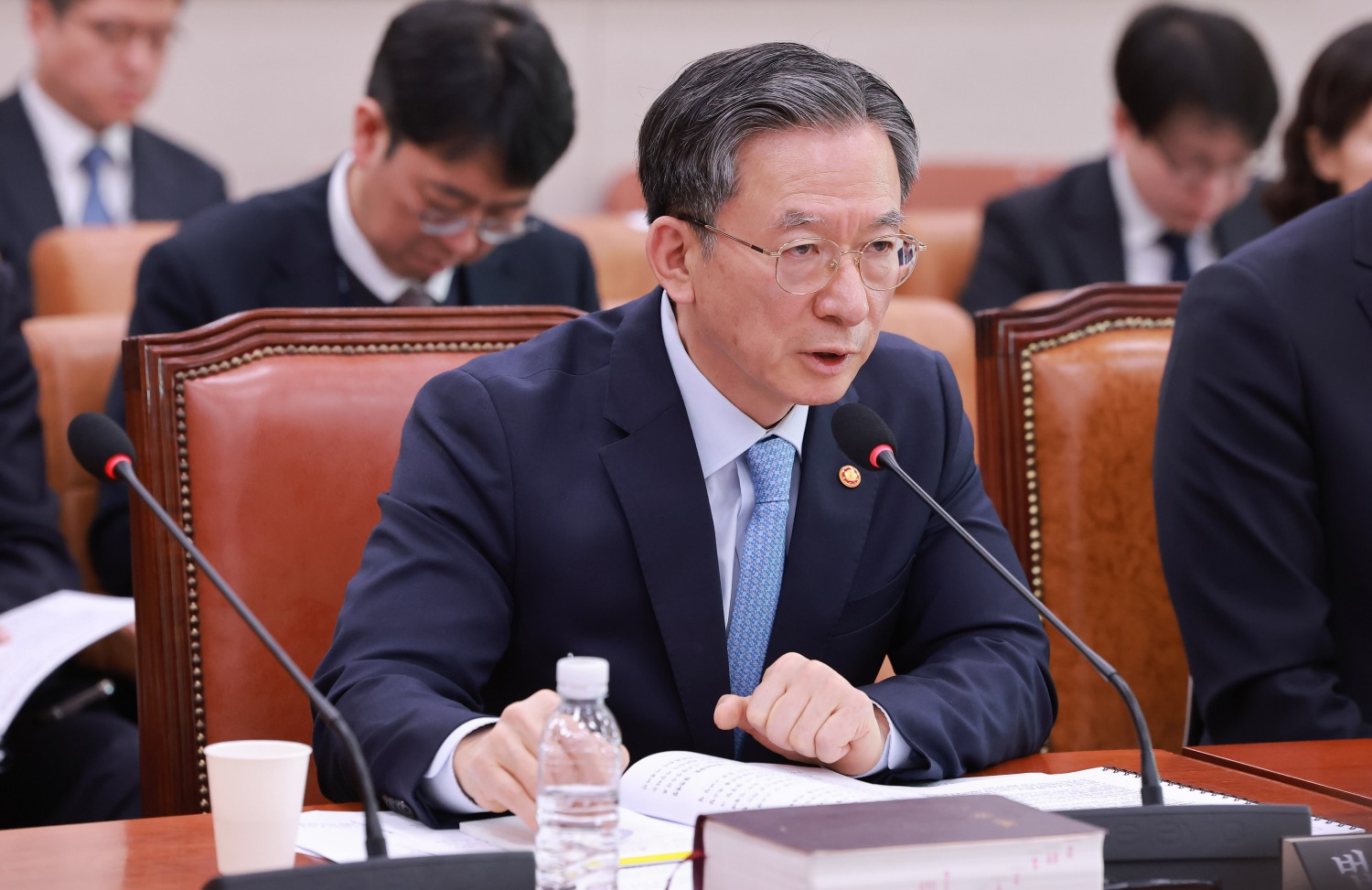 박상용 검사 직무정지 관련 답변하는 법무장관(사진=연합뉴스)