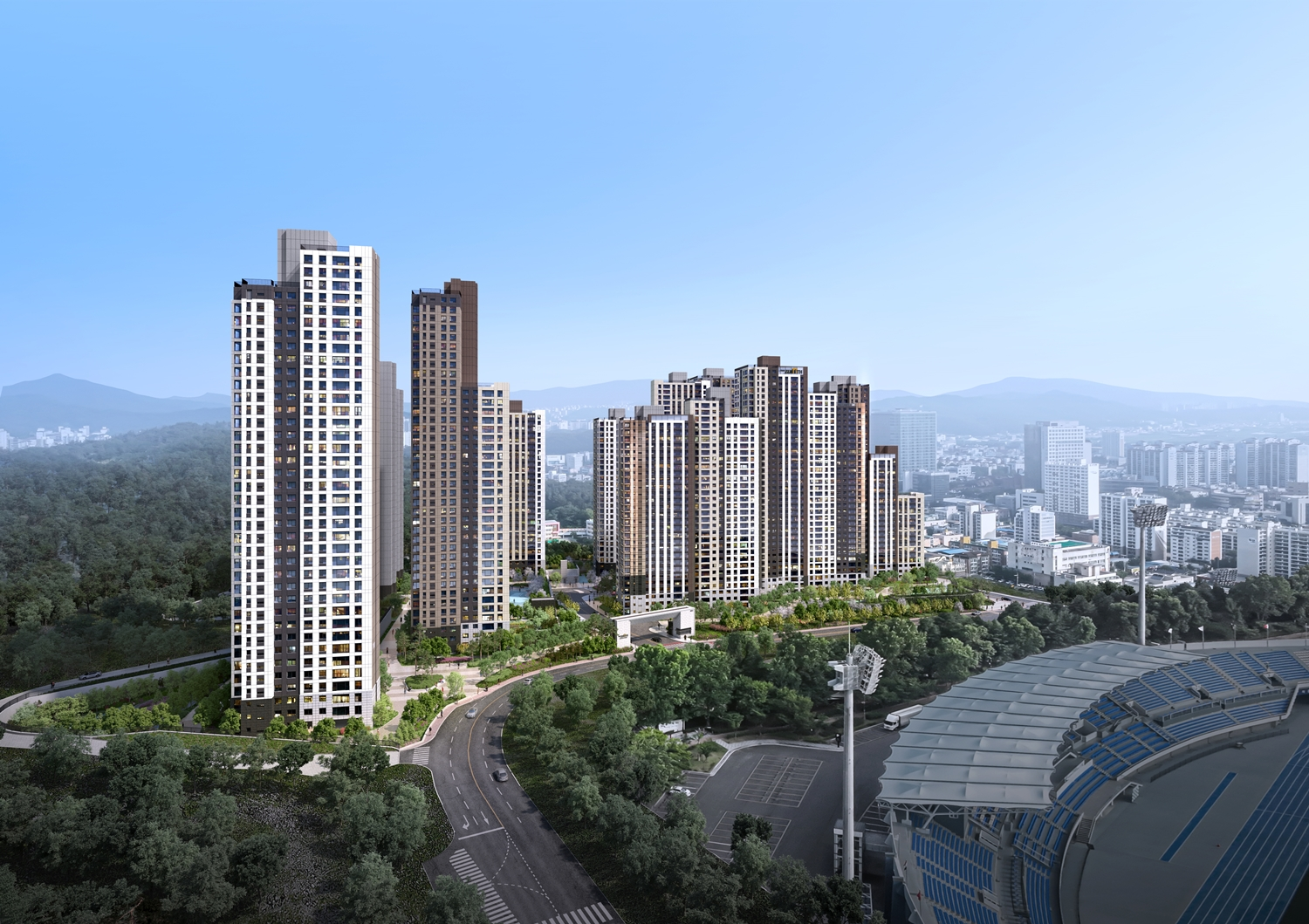 두산위브더제니스 구미 조감도