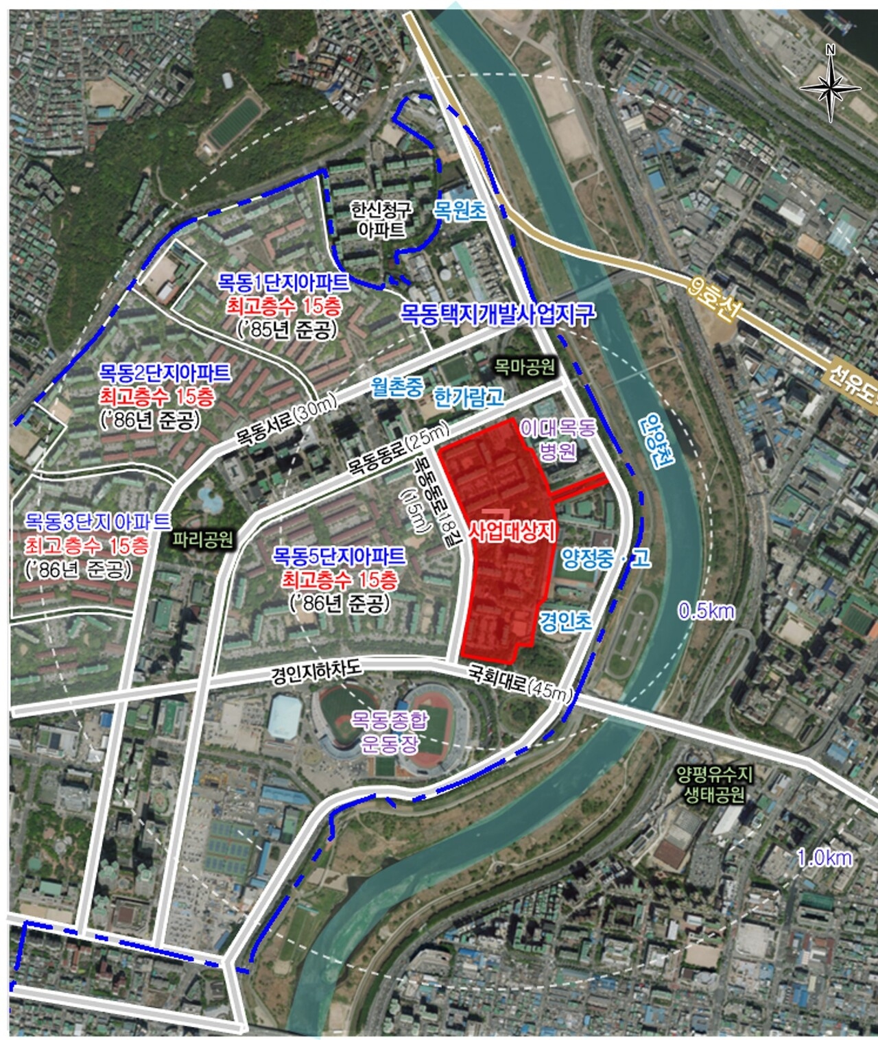 목동6단지 위치도.