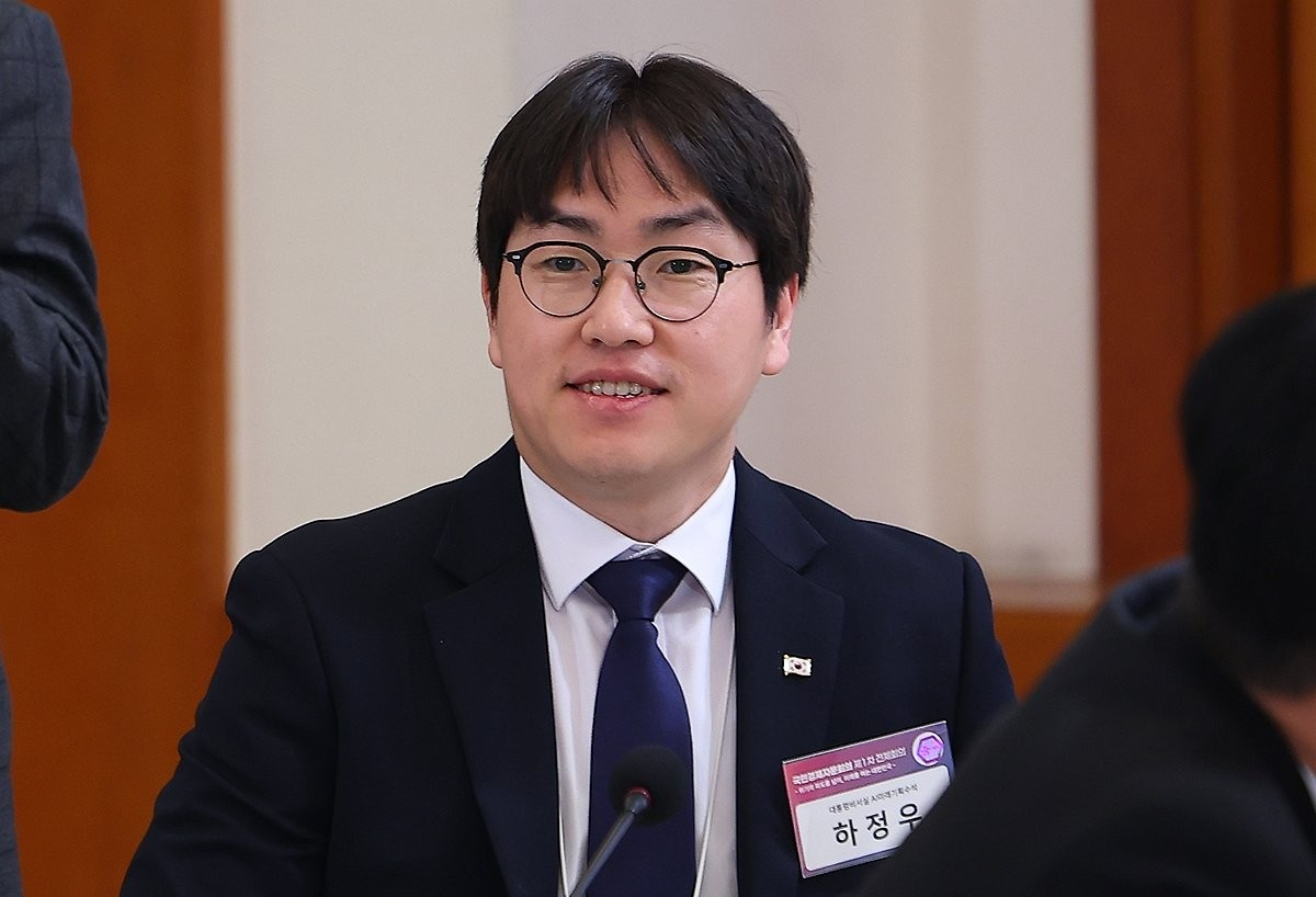 회의 참석한 하정우 수석(사진=연합뉴스)