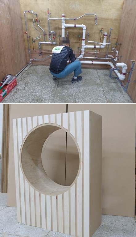 배관 부문 및 실내장식 작품.(제공=순천교도소)