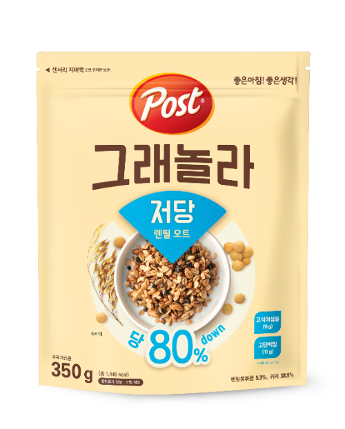 동서식품, 당 함량 낮춘 ‘포스트 그래놀라 저당 렌틸 오트’ 선보여