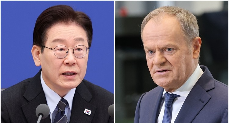 이재명 대통령(왼쪽)과 도날트 투스크 폴란드 총리(사진=연합뉴스)