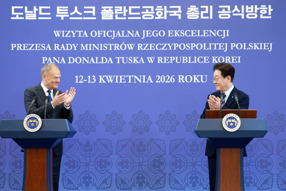 한-폴란드 정상, 공동언론발표(사진=연합뉴스)