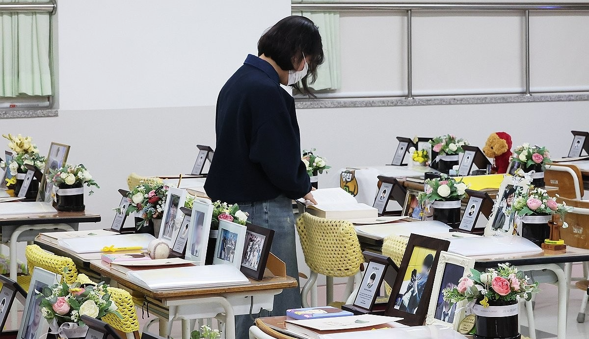 12주기 추모 발길 이어지는 단원고 4.16기억교실(사진=연합뉴스)