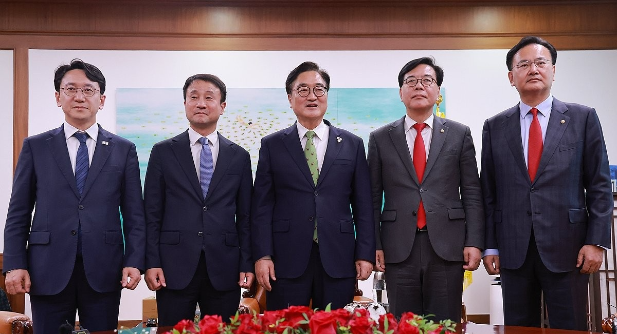 국회의장 주재 여야 원내대표 회동(사진=연합뉴스)