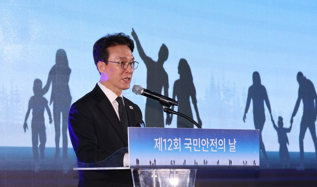 국민안전의 날 기념사 하는 김민석 총리(사진=연합뉴스)