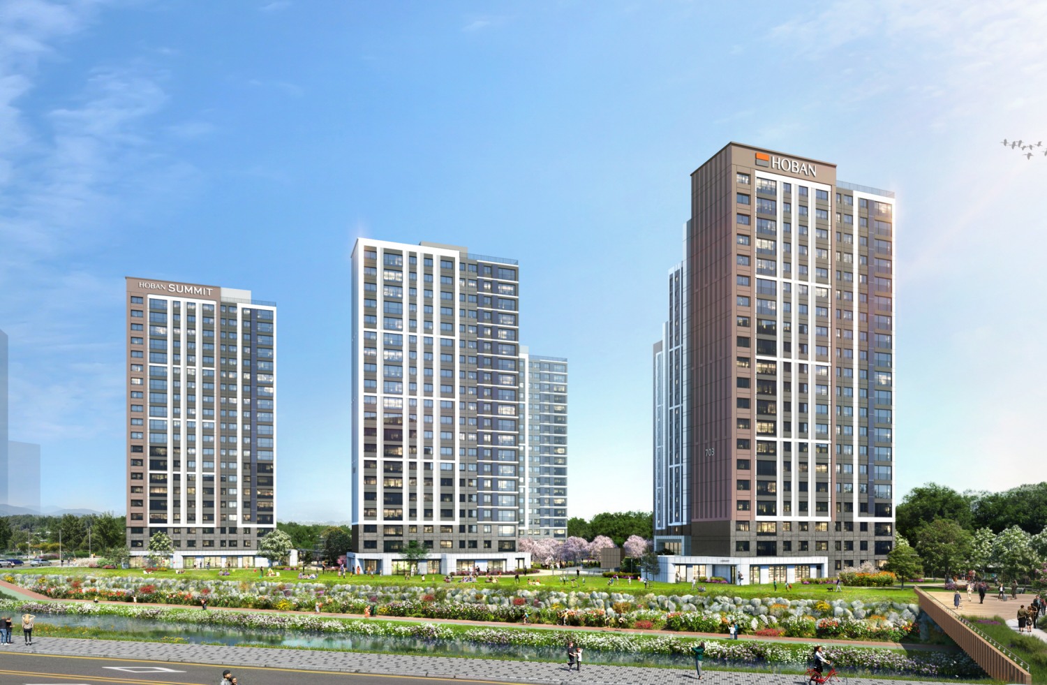 첨단3지구 A7블록 ‘호반써밋 첨단3지구’ 투시도