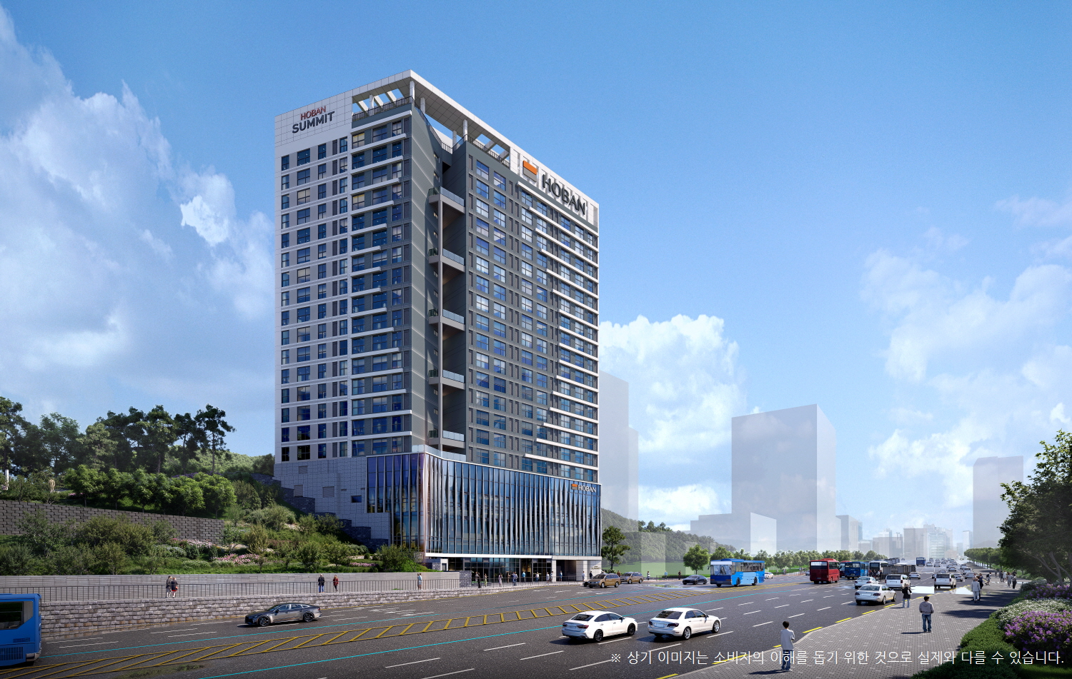 호반건설 '호반써밋 양재' 투시도