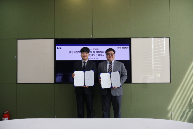 LIG D&A-인텔렉투스, 무인체계 기술 협력 업무협약 체결