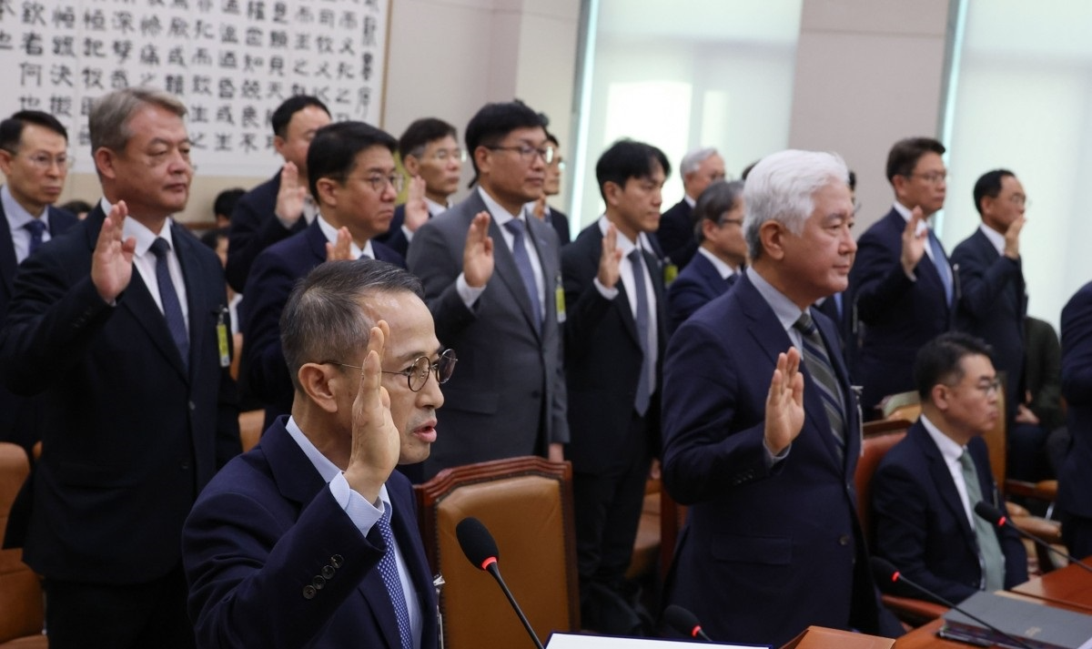 국조특위, '서해 공무원 피격' 청문회 증인선서(사진=연합뉴스)