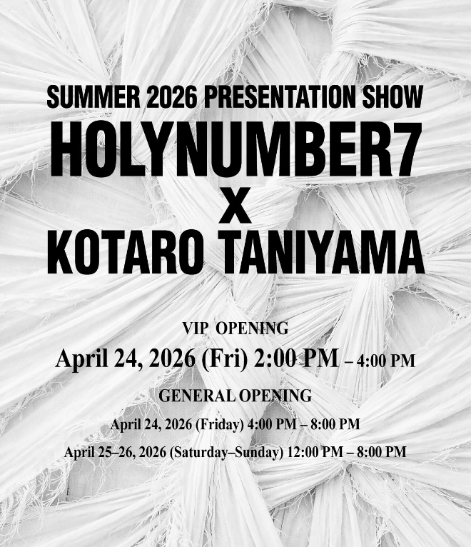 홀리넘버세븐과 코타로타니야마 콜라보 초대장.(사진=홀리넘버세븐)