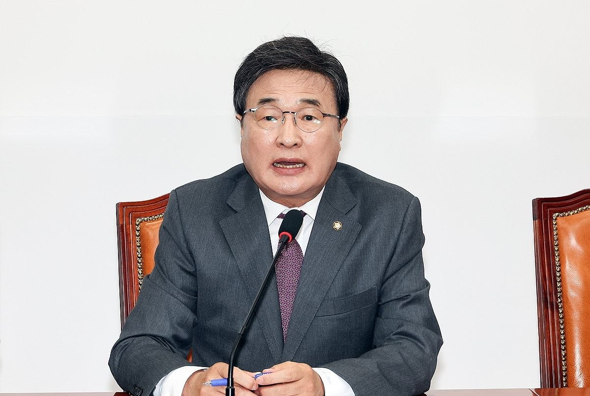 김대식 당 대표 특보단장, 장동혁 방미 일정 관련 기자회견(사진=연합뉴스)