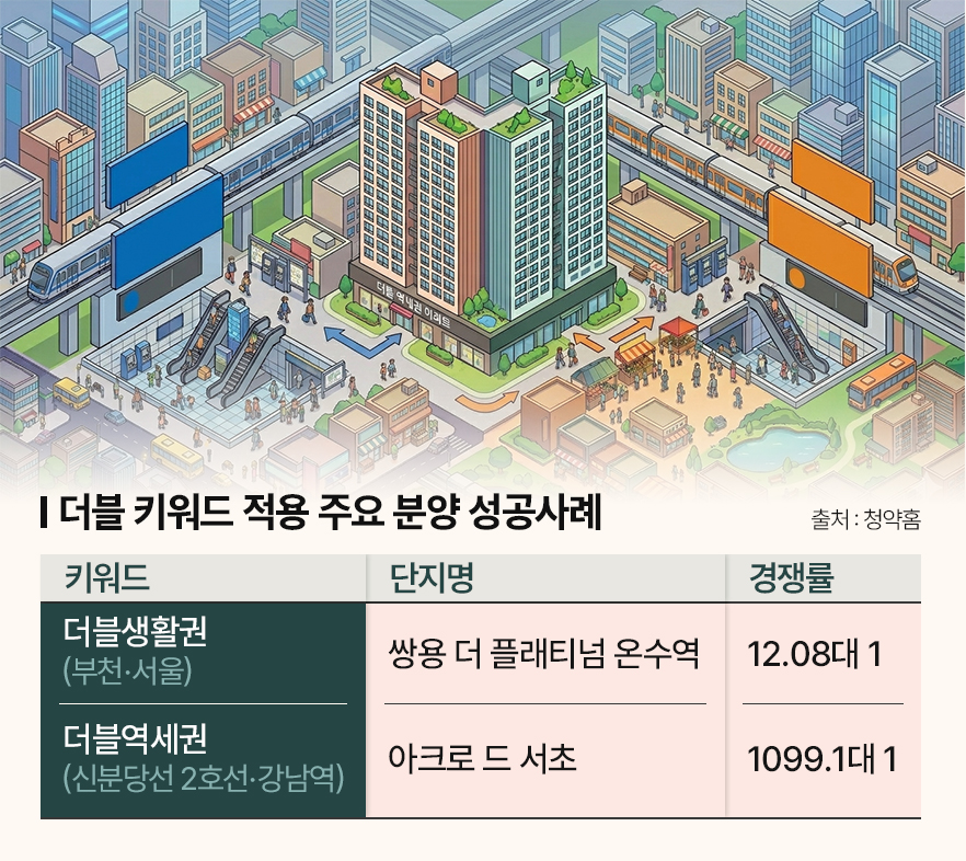 “하나보단 둘이 대세”…분양시장 흥행 조건은 ‘더블’