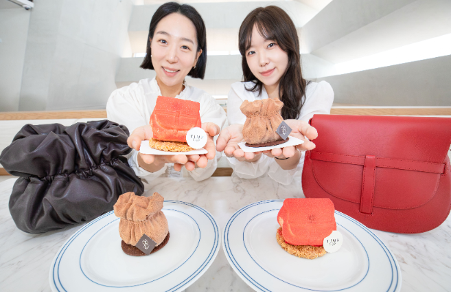 한섬, ‘타임’ 시그니처 핸드백 디자인 그대로 구현한 초콜릿 디저트 2종 선보여