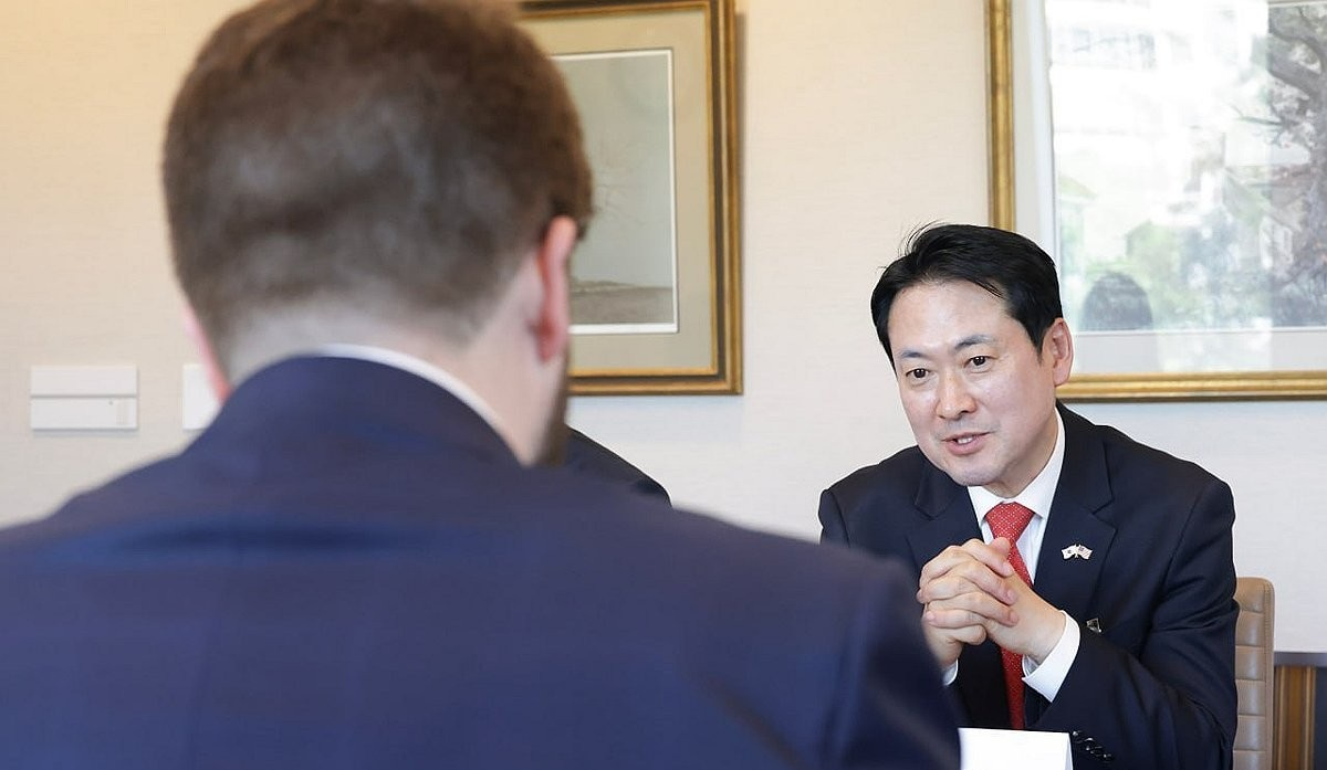 미국 국무부 차관보 면담한 장동혁 대표(사진=연합뉴스)