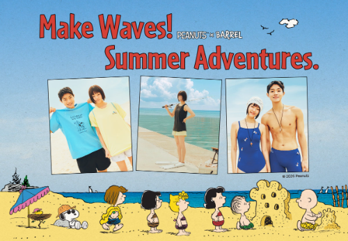 배럴, 피너츠와 두 번째 협업…스누피·찰리 브라운 수영복·래쉬가드 55종 선보여