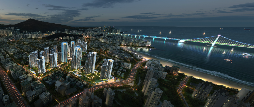 광안5구역 재개발 조감도.(사진=GS건설)