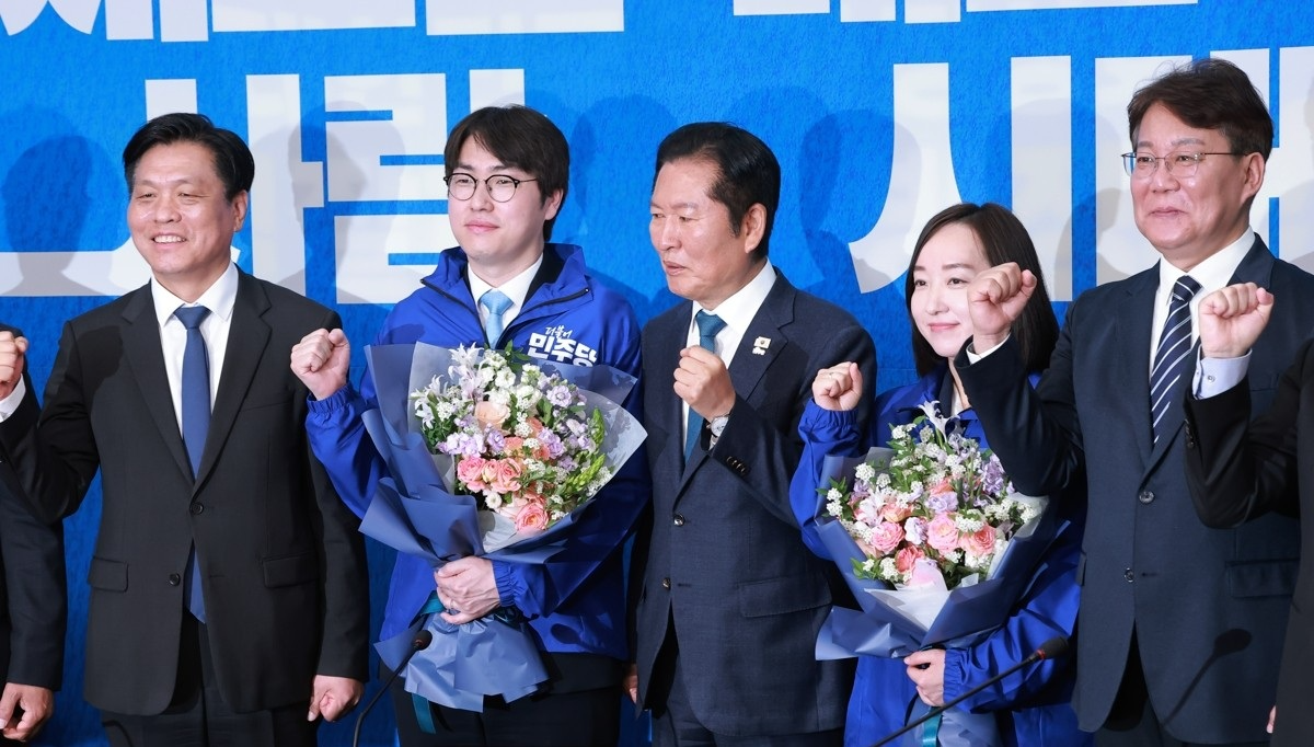 민주당 인재로 영입된 하정우 전 수석과 전은수 전 대변인(사진=연합뉴스)