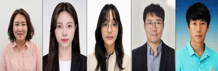 우수공무원 사진(왼쪽부터 김영임, 조문경, 윤주영, 김진환, 장석훈)