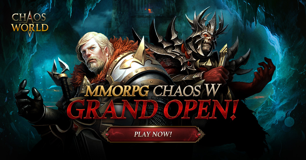 넥써쓰·밸로프, 모바일 MMORPG '카오스W' 29일 출시…사전등록 100만 돌파