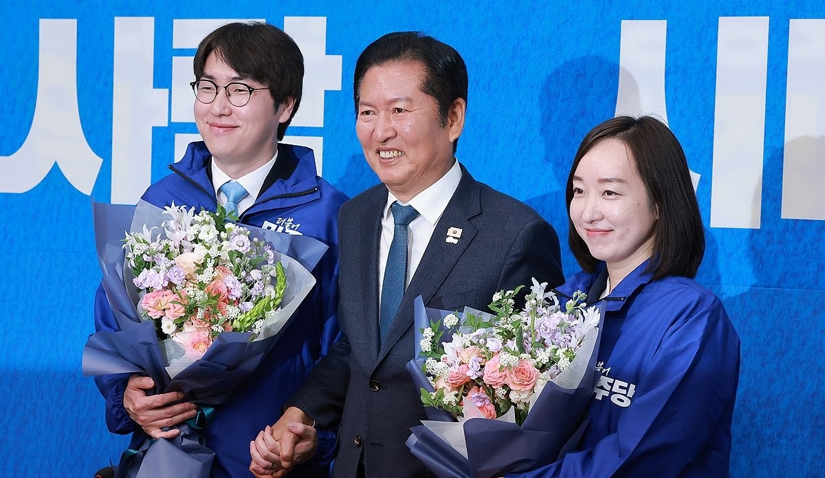 민주당 인재로 영입된 하정우 전 수석과 전은수 전 대변인(사진=연합뉴스)