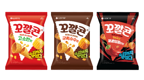 롯데웰푸드, 꼬깔콘 패키지 5년 만에 리뉴얼…영문 브랜드명 추가