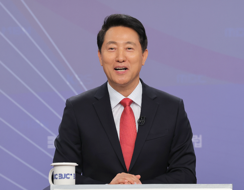 오세훈 서울시장 후보, 방송기자클럽 초청 토론회(사진=연합뉴스)