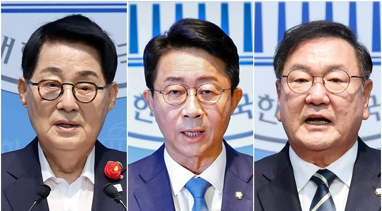 국회의장 선거 출마하는 박지원·조정식·김태년(사진=연합뉴스)