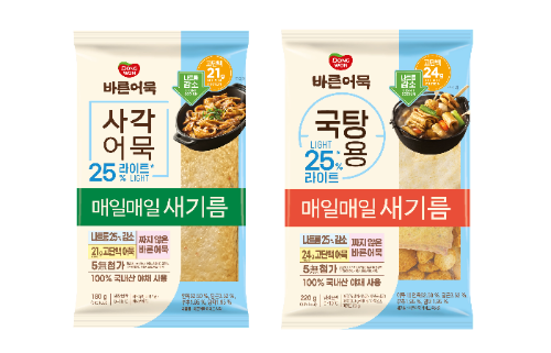 동원F&B, 나트륨 낮춘 ‘바른어묵 25% 라이트’ 2종 선보여