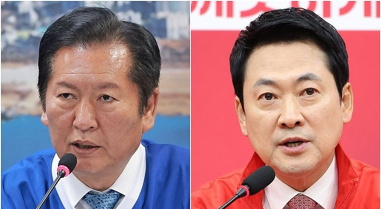 더불어민주당 정청래 대표(왼쪽)와 국민의힘 장동혁 대표(사진=연합뉴스)