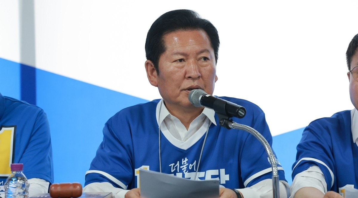 더불어민주당 정청래 총괄상임선거대책위원장(사진=연합뉴스)