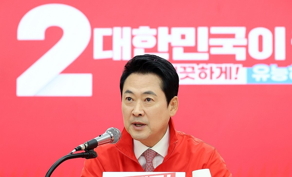 중앙선대위 발언 장동혁 상임선대위원장(사진=연합뉴스)